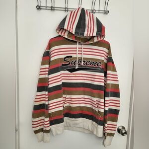 Supreme Multicolor Striped Hoodie